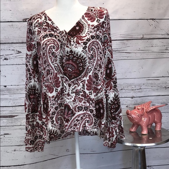 Umgee Tops - Bell sleeve blouse-Umgee